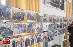 برپایی نمایشگاه عکس خبری بسیج در بهبهان