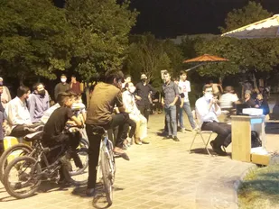 اجرای برنامه تریبون آزاد در پارک صبا