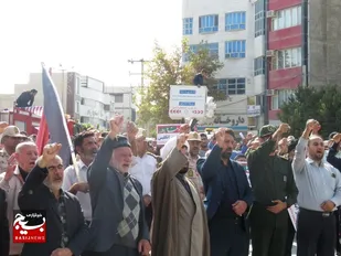 خروش مردم انقلابی درگز در محکومیت جنایات فجیع اسرائیل+عکس