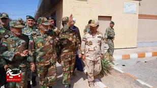 بازدید فرمانده ارتش جمهوری اسلامی ایران از مرز دوغارون تایباد