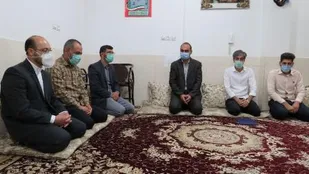 سرکشی از خانواده شهید مدافع امنیت در نقنه