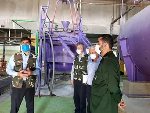 بازدید خبرنگاران شهرستان آبیک از فعالیت بسیجیان نیروگاه شهید رجایی