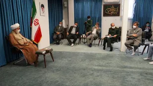 دیدار مسولان سپاه و حوزه آموزش استان با امام جمعه قزوین به مناسبت هفته بسیج دانش آموزی