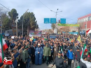 شکوه حماسه حضور جوینی ها در جشن ۴۵  سالگی انقلاب+تصاویر