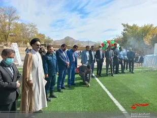 افتتاحیه زمین چمن مصنوعی در وردنجان