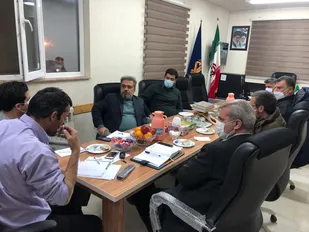 جلسه تعاملی حوزه بسیج محلات ولایت با ریاست اداره صنعت، معدن تجارت شاهرود