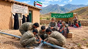 اعزام گروه جهادی گفتمان ناب تهران به روستای پشته قره&zwnj;آغاج مشکین شهر