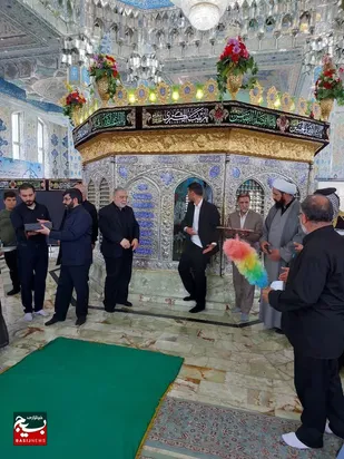 آیین غبارروبی مزار خواجه اباصلت هروی باحضور بسیجیان ناحیه ویژه کمیل &nbsp;مشهد