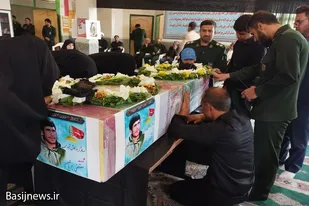 پیکر مطهر شهید &laquo;مصطفی جربان&raquo; در زادگاهش آرام گرفت