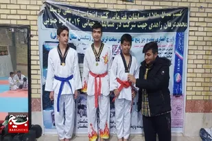 مسابقات قهرمانی تکواندو نونهالان و نوجوانان پسر شهرستان تنگستان برگزار شد