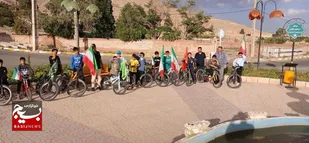 برگزاری همایش دوچرخه&zwnj;سواری نوجوانان بسیجی مهدیشهری در طالب&zwnj;آباد به یاد شهدا و تجدید بیعت با رهبری