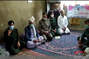دیدار وسرکشی ازخانواده شهید محمد رسول کهرازهی درخاش