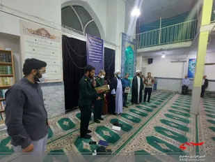 مراسم تودیع و معارفه فرمانده جدید پایگاه قمر بنی هاشم(ع)