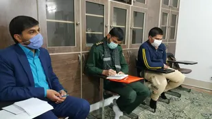 سرکشی فرمانده قرارگاه ثامن الائمه ع سمنان از پایگاه های مقاومت این قرارگاه