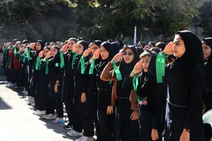 جشن مقاومت در مدرسه دخترانه کاردانش شهرقدس برگزار شد