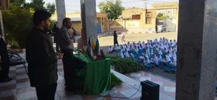 تجلیل از دانش&zwnj;آموزان لالی در محفل سوگواری بانوی دو عالم
