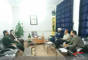 دیدار جانشین سپاه جوادالائمه در بسیج اقشار با امام جمعه شیروان