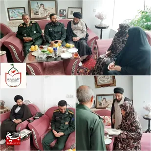 دیدار سردار ذوالقدر با خانواده معظم شهید حسن نادی
