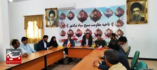 دیدار فرماندار  شهرستان نیکشهر با فرمانده  ناحیه مقاومت بسیج سپاه نیکشهر