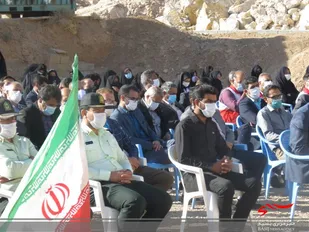 صبحگاه مشترک نیروهای مسلح و غبارروبی گلزار شهدا دهاقان