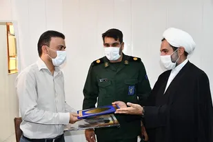 دیدار فرمانده سپاه پارسیان با رئیس بهزیستی شهرستان