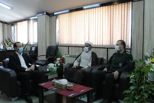 دیدار عیدانه فرمانده ناحیه مقاومت بسیج سپاه شهرستان با فرماندار ویژه شهرستان شاهرود+ تصاویر