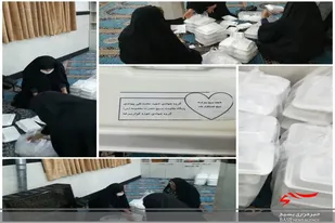 40 پرس غذا گرم در محله اسلامی آل یاسین (ع) سرخه توزیع شد
