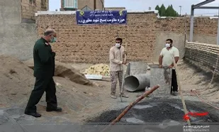 بازدید فرمانده سپاه روح الله از اردوهای جهادی بسیج سازندگی در روستاهای اراک