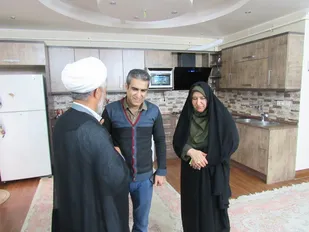 دیدار با خانواده شهیدان بهرامی و کریمی