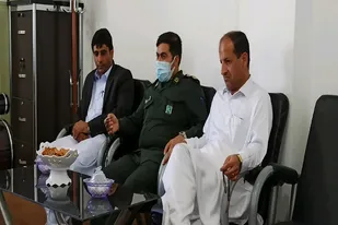 دیدار فرمانده سپاه ناحیه مهرستان با بخشدار بخش مرزی آشار