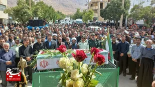 تشییع پیکر شهید امنیت در اردل وآلیکوه