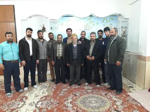 دیدار بسیجیان با رزمنده مدافع حرم شهر کلاته خیج+عکس
