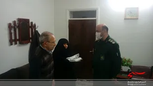 دیدار فرمانده سپاه بابل با خانواده شهید هدایت پور
