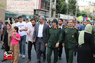 فرمانده سپاه البرز از جشن&zwnj;های مردمی غدیر بازید کرد
