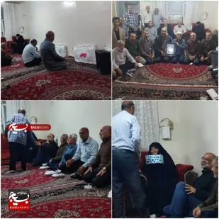 دیدار بسیجیان گردان شهدا با خانواده شهید یوسف صادقیان