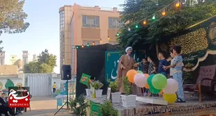 برگزاری جشن عید غدیر در مدرسه مرحوم مصطفی بیات ملارد/فیلم
