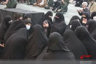 مراسم استقبال و وداع با پیکر شهید مالامیری در ستاد فرماندهی سپاه استان قم