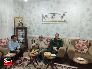 دیدار فرمانده ناحیه مقاومت بسیج رامهرمز با پاسداران بازنشسته