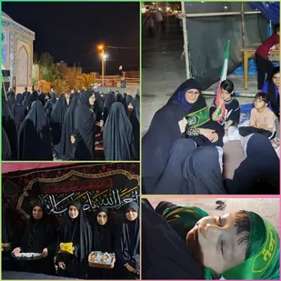 عطر سجاده و طراوت با سفره&zwnj;ام البنین (س) در جوارشهدای هندیجان