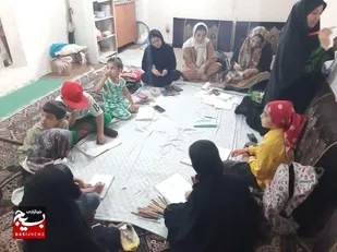 تصاویر/ کلاس های تابستانه در محله مهدوی خرمنه&zwnj;سفلی چالوس