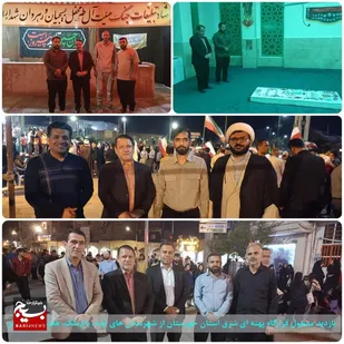 بازدید شبانه مسئول قرارگاه جهادی شرق خوزستان از مناطق عملیاتی ایذه، باغملک، هفتکل و رامهرمز