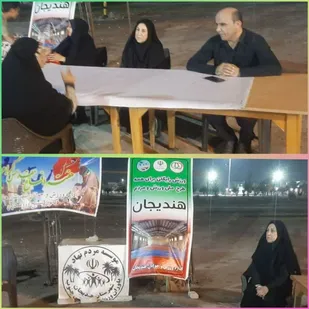 برگزاری میزخدمت اداره ورزش وجوانان هندیجان درآستانه هفته دفاع مقدس