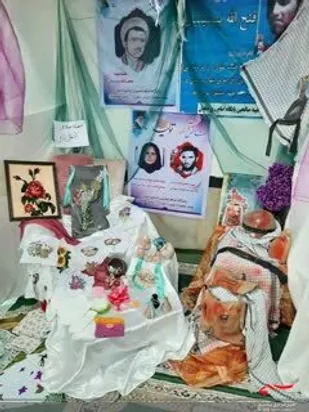 غرفه های پایگاه خواهران در نمایشگاه اسوه فارسان