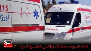 انجام ۳۳۲ ماموریت جاده&zwnj;ای اورژانس شاهرود