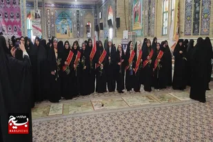 گلزار شهدای سرخه گلباران شد