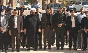 آئین غبارروبی و عطرافشانی مزار شهدا به مناسبت هفته دولت در آبدانان