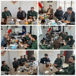 دیدار رئیس دادگستری و دادستان پیشوا با فرمانده سپاه