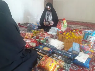 توزیع بسته&zwnj;های معیشتی به همت خیرین بسیجی چند پایگاه در عید غدیر