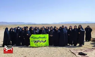 راهپیمایی رزمی ۵کیلومتری گردان کوثر به مناسبت هفته دفاع مقدس