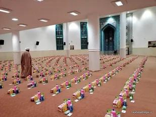 توزیع ۳۱۳ بسته بهداشتی در شهر نجف آباد